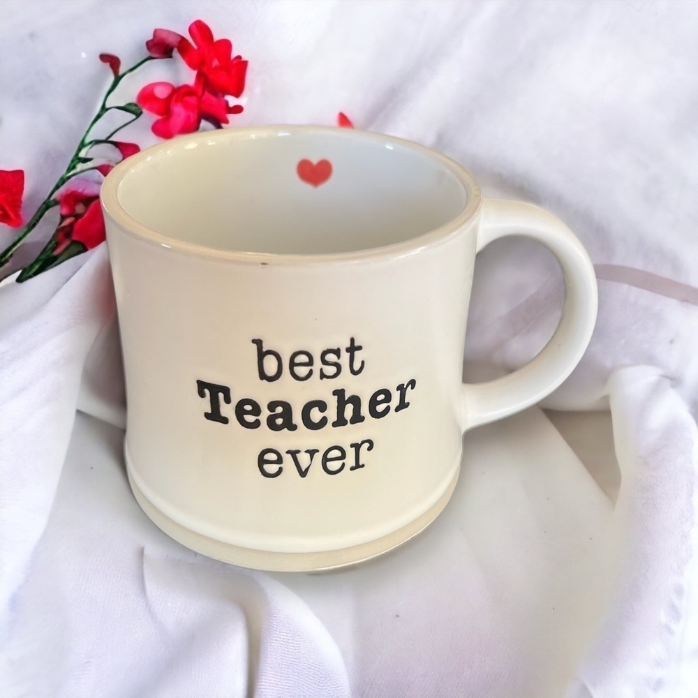 Best Teacher Ever Mug by Spectrum Designz 2017 Last Day of School Gift EUC